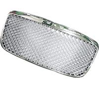 SABIB Car Front Grill Grille for Chrysler 300S/300C 2011 2012 2013 2014,Waterproof Car Bumper Front Grilles Radiator Grille Body Accessories,A/Silver