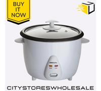 Sabichi 1.8L Rice Cooker White Non-Stick Keep Warm Easy Clean 700W