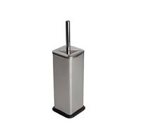 Sabichi 172570 Soft Square Toilet Brush Holder, Stainless-Steel, Silver