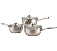 SABICHI 93684-I 3-piece Saucepan Set - Stainless Steel, Stainless Steel