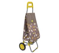 Sabichi Lemongrass 2 Wheel Shopping Trolley - 40L, Lightweight, Easy to Use, with Thermal Insulation Liner - Ergonomic Grip Handle - Steel Frame