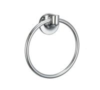 Sabichi Milano Towel Ring, Glass, Silver