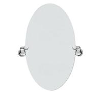 Sabichi Oval Wall Mirror with Concealed Fitting - Traditional & Stylish Design Bathroom Chrome Finish - 45.5cm x 30.3cm - Frameless