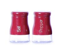sabichi Salt and Pepper Set, Glass, Red