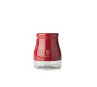 sabichi RED Tea JAR, 13.4 x 11.6 x 11.6 cm