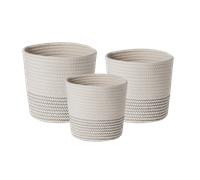 Sabichi Set of 3 Cotton Rope Woven Basket