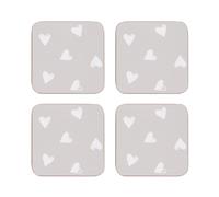 Sabichi Watercolour Hearts Set of 4 Placemats & Coasters