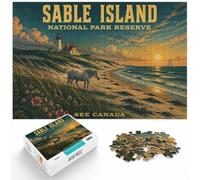 Sable Island National Park Reserve Poster Jigsaw Puzzle, 1000 Piece