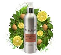 Sable & Stone | Vital | Massage Oil - Invigorating Grapeseed Blend with Black Pepper, Nutmeg, Bergamot & Marjoram - Stimulates & Warms - Ideal for Sports, Deep Tissue & Spa - 500ml