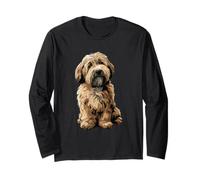 Sable Tibetan Terrier Dog Illustration Long Sleeve T-Shirt