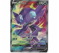Sableye V 194/202 Full Art Ultra Rare Pokemon Card (Sword & Shield) + 1x TitanCards® Toploader