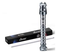 SABNEO Light Saber V8 Pixel - Dueling Light Sabers Neo - Changeable Colors, Light Effects and Sounds (Metal Gray)