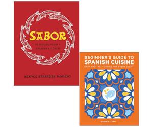 Sabor Flavours from a Spanish Kitchen By Nieves Barragan Mohacho & Beginner's Guide to Spanish Cuisine By Gabriela Llamas 2 Books Collection Set