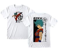 Sabor srl Dragon Ball White T-Shirt - Dragon Ball T-Shirt - Dragon Ball Goku Ultra Instinct Character T-Shirt - Unisex Adult Boy Anime T-Shirt, White, M