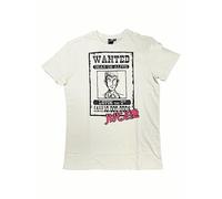 Sabor T Shirt Lupin III Thief Wanted. T-shirt Cotton Unisex Adult and Boy. Color Ecru Beige., cream, XS