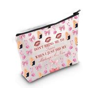 Sabr-Rina Makeup Bag Don't Bring Me to Tears Tour 90s Music Fans Concert Bag Album Merch (Don't Bring me tears Makeup Bag 3uk)