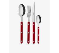 Sabre Burgundy Bistrot 24-pieces Stainless-steel Cutlery Set