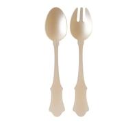 SABRE PARIS - 2-Piece Salad Cutlery Set 26 cm - Honorine Collection - Acrylic - Dishwashers - Pearl