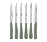 SABRE PARIS - 6 Pieces Steak Knife Set - Pop Collection - Stainless Steel Knives - Serrated Knife Set - Asparagus