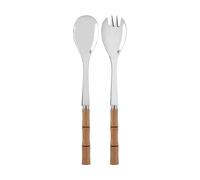 SABRE Paris Bamboo shape salad servers, 2 pieces Light wood laminated