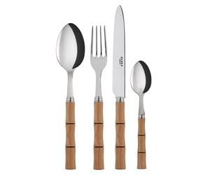 SABRE Paris Bambou cutlery 24 pcs natural wood