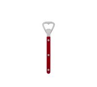 SABRE PARIS - Bottle Opener 16.3 cm - Bistrot Collection - Perfect for oppening Beer Bottles - Stainless Steel & Nylon - Dishwasher Safe - Burgundy - Brilliant Finish