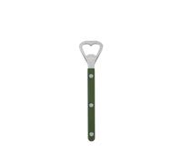 SABRE PARIS - Bottle Opener 16.3 cm - Bistrot Collection - Perfect for ppening Beer Bottles - Stainless Steel & Nylon - Dishwasher Safe - Green - Brilliant Finish