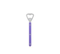 SABRE PARIS - Bottle Opener 16 cm - Bistrot Collection - to Open Bottles effortlessly - Stainless Steel & Nylon - Dishwasher Safe - Purple - Brilliant Finish