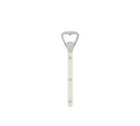 SABRE PARIS - Bottle Opener 20 cm - Bistrot Collection - Perfect for ppening Beer Bottles - Stainless Steel & Nylon - Dishwasher Safe - Ivory - Brilliant Finish