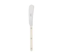 SABRE PARIS - Butter knife 21.5 cm - Bistrot Collection - Perfect for Butter, Tapenades, Spreads - Stainless Steel & Nylon - Dishwasher Safe - Ivory - Brilliant Finish