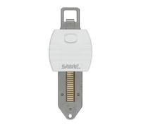 SABRE Portable Door Lock, White, Key Lock, Lightweight & Easy to Carry, Additional Home Security for Hotels, Apartments, Dorms, & Vacation Rentals, Quick Install