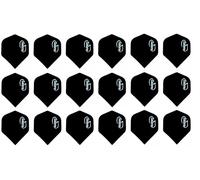 Sabre Standard black dart flights 6 sets x18 flights strong 100 micron