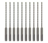 Sabre Tools 10-Pack 5/32 Inch x 6 Inch SDS Plus Rotary Hammer Drill Bits, Carbide Tipped for Brick, Stone and Concrete (5/32” x 4" x 6")
