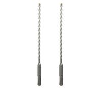 Sabre Tools 2-Pack 3/16 Inch x 8 Inch SDS Plus Rotary Hammer Drill Bits, Carbide Tipped for Brick, Stone and Concrete (3/16” x 6" x 8")