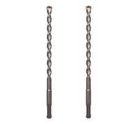 Sabre Tools 2-Pack 3/8 Inch x 8 Inch SDS Plus Rotary Hammer Drill Bits, Carbide Tipped for Brick, Stone and Concrete (3/8” x 6" x 8")