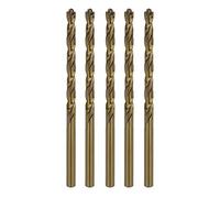 Sabre Tools 3/16 Inch Cobalt Drill Bit Set 5pcs Heavy-Duty Metal Drill Bits for Steel, Hard Metal, Cast Iron (3/16" x 3-1/2")