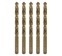 Sabre Tools 5/16 Inch Cobalt Drill Bit Set - 5pcs M35 Metal Bits With Pilot Point Tip for Steel, Hard Metal, Cast Iron (5/16" x 4-1/2")