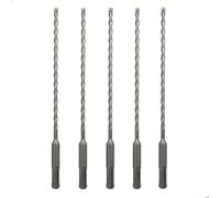 Sabre Tools 5-Pack 3/16 Inch x 8 Inch SDS Plus Rotary Hammer Drill Bits, Carbide Tipped for Brick, Stone and Concrete (3/16” x 6" x 8")