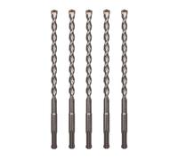 Sabre Tools 5-Pack 3/8 Inch x 8 Inch SDS Plus Rotary Hammer Drill Bits, Carbide Tipped for Brick, Stone and Concrete (3/8” x 6" x 8")