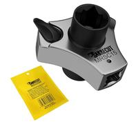 SabreCut 1 x MRSC15 Compact Dual Drive Palm Finger Ratchet - 1/4" Hex and Square Drive, 72 Tooth Gear High Torque Ratchet (27.5Nm) Professional Stainless Steel Tool