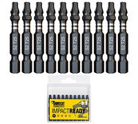 SabreCut 10pcs SCTX2550_10 50mm TX25 T25 Impact Screwdriver Bits Heavy Duty