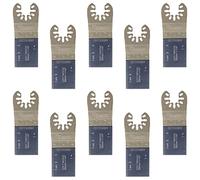 SabreCut 10pcs SP35F_10 35mm Fine Tooth Fast Fit Multitool Blades | Compatible with DeWalt, Stanley, Black & Decker, Bosch, Fein (Non-StarLock), fast fit fine tooth blades cut wood cleanly