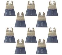 SabreCut 10pcs SP65F_10 65mm Fine Tooth Fast Fit Multitool Blades | Compatible with DeWalt, Stanley, Black & Decker, Bosch, Fein (Non-StarLock), fast fit fine tooth blades cut wood cleanly