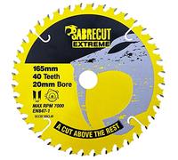 SabreCut 1pc SCCSF165CL40 165mm 40T 20mm Bore Circular Saw Blade