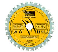 SabreCut 1pc SCCSM136_32 136mm x 32T Multi Material Circular Saw Blade | Heat-treated high-grade steel blade cuts wood, plastic, copper & mild steel. 20mm Bore (16mm Reduction Rings)