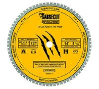 SabreCut 1pc SCCSM355_72 355mm x 72T Multi Material Circular Saw Blade | Heat-treated high-grade steel blade cuts wood, plastic, copper & mild steel. 30mm Bore (25.4mm, 20mm & 16mm Reduction Rings)