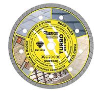 SabreCut 1pc SCDT230 230mm x 22.23mm Bore Turbo Diamond Cutting Disc