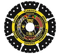 SabreCut 1pc VBSC125MU 125mm x 22.23mm Bore Multi Material Diamond Disc | Industrial-grade vacuum-brazed diamond provides durable dry cutting across a wide range of construction materials