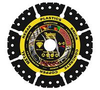SabreCut 1pc VBSC180MU 180mm x 22.23mm Bore Multi Material Diamond Disc | Industrial-grade vacuum-brazed diamond provides durable dry cutting across a wide range of construction materials
