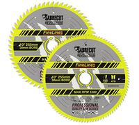SabreCut 2pcs SCCSW255K1 255mm x 60T/100T x 30mm Bore Circular Saw Blades